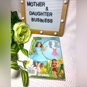Disney Fairies Simplicity Sewing Pattern 1925.